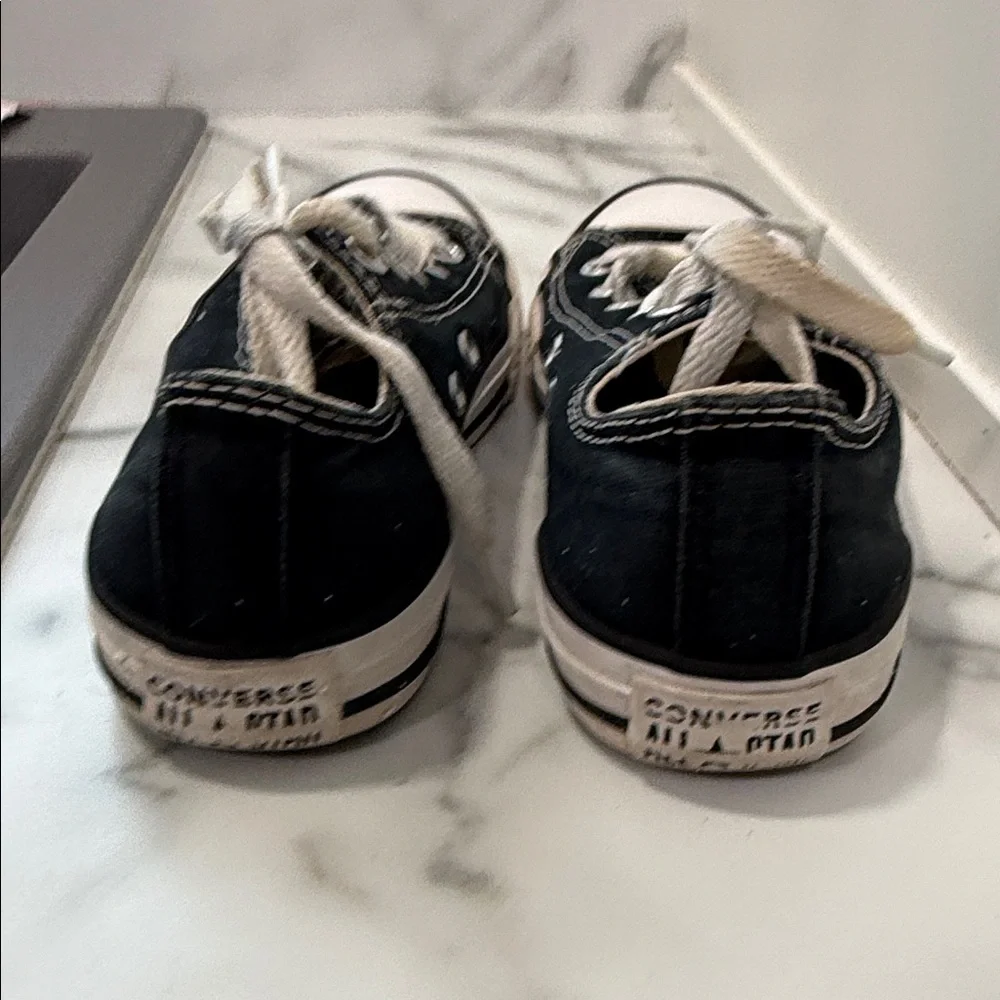 Converse Kids Black and White Sneakers size 2